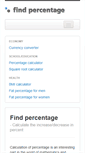 Mobile Screenshot of findpercentage.com